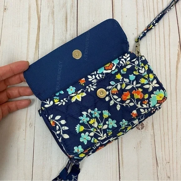 Vera Bradley Quilted Floral Wristlet Wallet - Picture 3 of 13